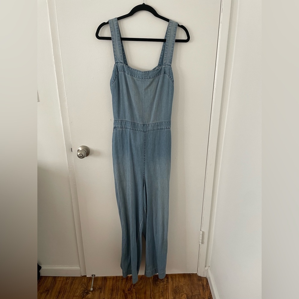 Madewell Light Blue Denim Jumpsuit